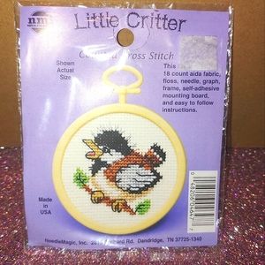 nmi 4647 Little Critter Chickadee Bird Cross Stitch Kit nmi Vintage